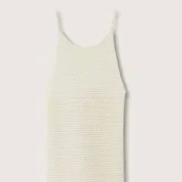 Mango Halter Knit Maxi Dress - Cream - Picture 3 of 11